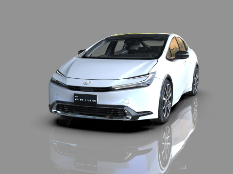 Toyota prius 2023 HQinterior 3D Модель