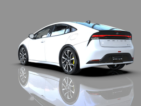 Toyota prius 2023 HQinterior 3D Модель