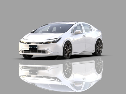 Toyota prius 2023 HQinterior 3D Модель