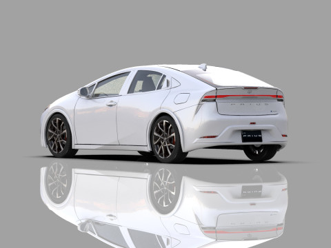Toyota prius 2023 HQinterior 3D Модель