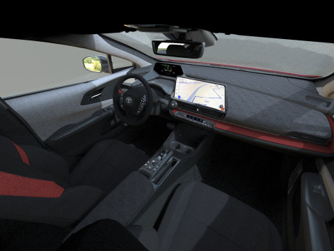 Toyota prius 2023 HQinterior 3D Модель
