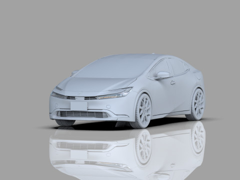 Toyota prius 2023 HQinterior 3D Модель