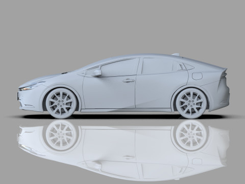 Toyota prius 2023 HQinterior 3D Модель