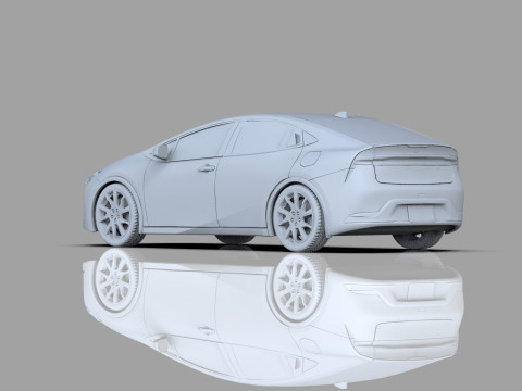 Toyota prius 2023 HQinterior 3D Модель