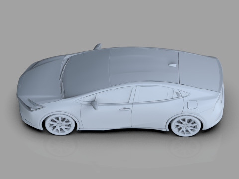 Toyota prius 2023 HQinterior 3D Модель