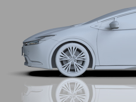 Toyota prius 2023 HQinterior 3D Модель