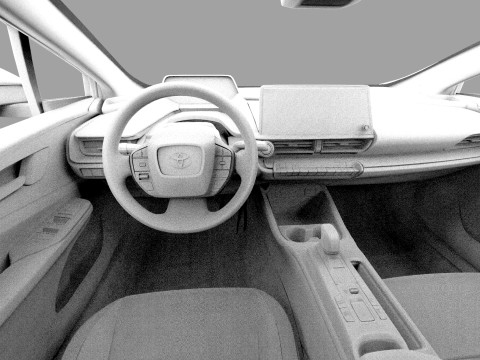 Toyota prius 2023 HQinterior 3D Модель