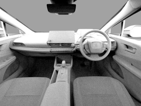 Toyota prius 2023 HQinterior 3D Модель