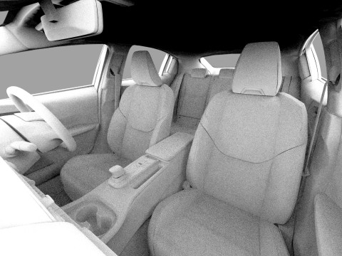 Toyota prius 2023 HQinterior 3D Модель