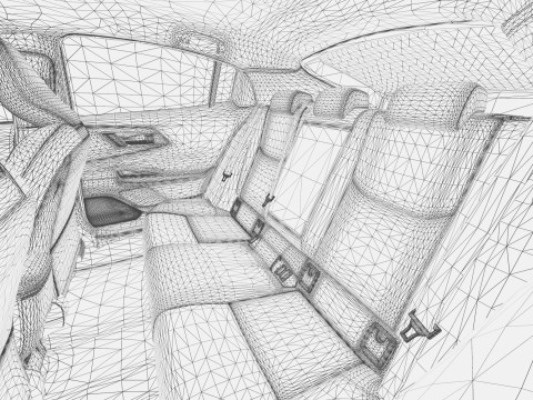 Toyota prius 2023 HQinterior 3D Модель