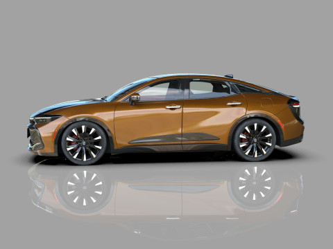 Toyota Crown Cross 2022 HQ interior 3D मॉडल