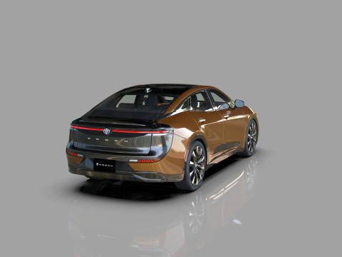Toyota Crown Cross 2022 HQ interior 3D मॉडल