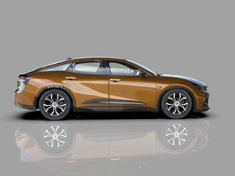 Toyota Crown Cross 2022 HQ interior 3D मॉडल