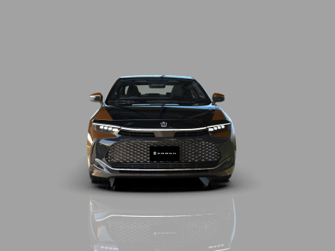 Toyota Crown Cross 2022 HQ interior 3D मॉडल