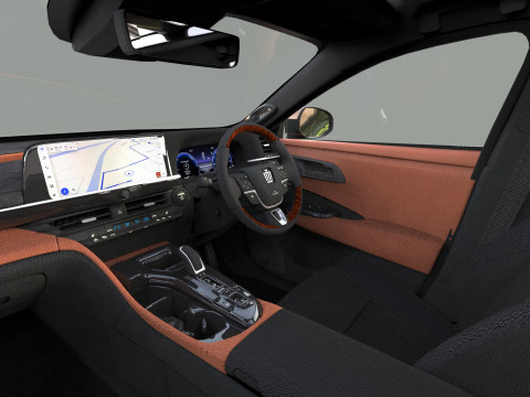 Toyota Crown Cross 2022 HQ interior 3D मॉडल