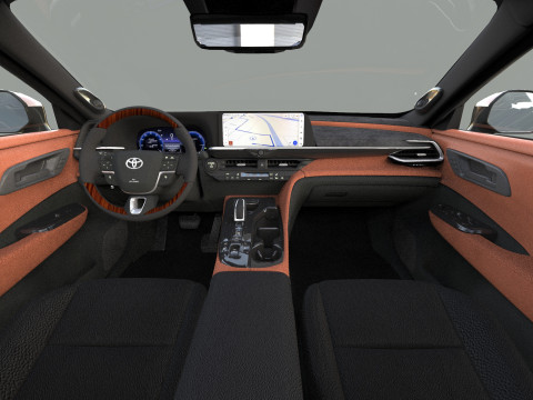 Toyota Crown Cross 2022 HQ interior 3D मॉडल