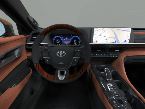 Toyota Crown Cross 2022 HQ interior 3D मॉडल