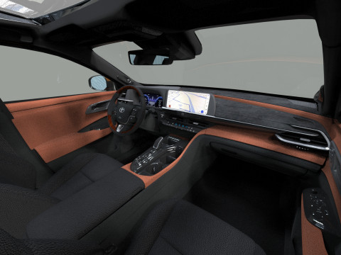 Toyota Crown Cross 2022 HQ interior 3D मॉडल