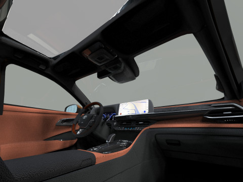Toyota Crown Cross 2022 HQ interior 3D मॉडल