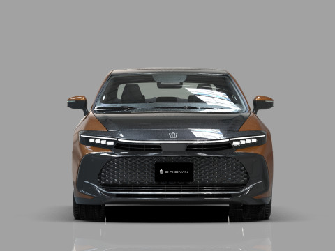 Toyota Crown Cross 2022 HQ interior 3D मॉडल