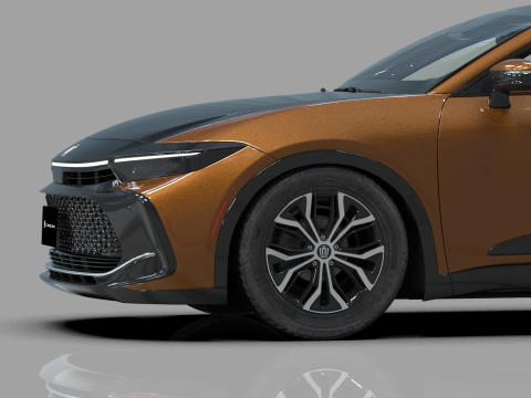Toyota Crown Cross 2022 HQ interior 3D मॉडल