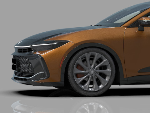 Toyota Crown Cross 2022 HQ interior 3D मॉडल