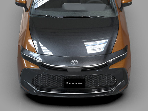 Toyota Crown Cross 2022 HQ interior 3D मॉडल
