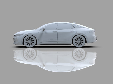 Toyota Crown Cross 2022 HQ interior 3D मॉडल
