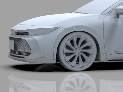 Toyota Crown Cross 2022 HQ interior 3D मॉडल