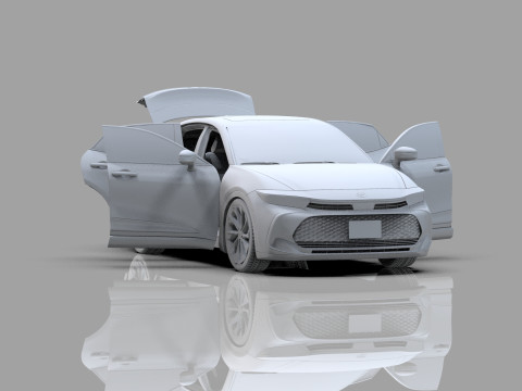 Toyota Crown Cross 2022 HQ interior 3D मॉडल
