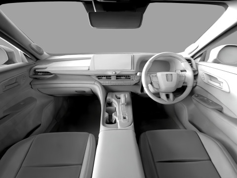 Toyota Crown Cross 2022 HQ interior 3D मॉडल