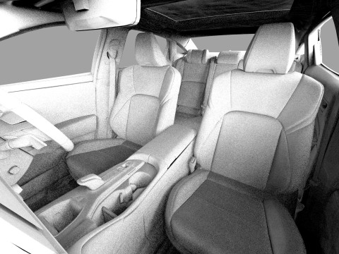 Toyota Crown Cross 2022 HQ interior 3D मॉडल