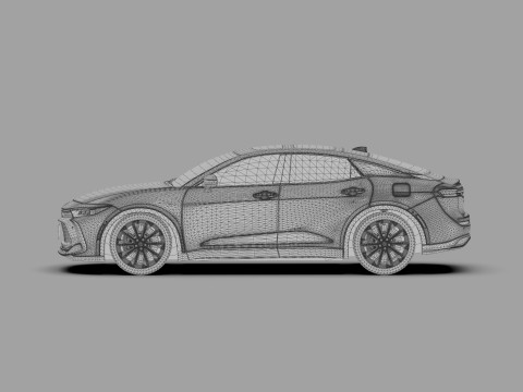 Toyota Crown Cross 2022 HQ interior 3D मॉडल