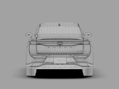 Toyota Crown Cross 2022 HQ interior 3D मॉडल