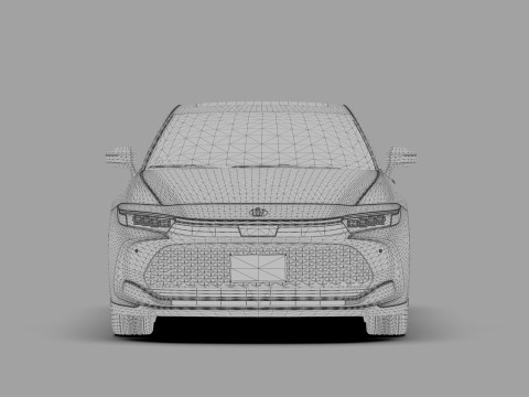 Toyota Crown Cross 2022 HQ interior 3D मॉडल