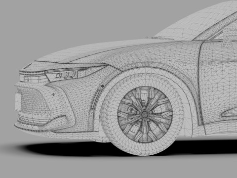 Toyota Crown Cross 2022 HQ interior 3D मॉडल