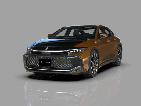 Toyota Crown Cross 2022 HQ interior Model 3D