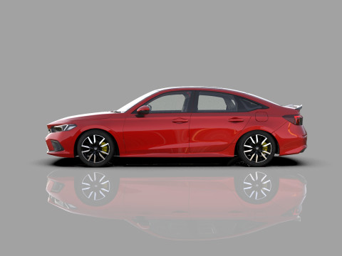 Honda Civic Sedan 2022 HQ interior 3Dモデル