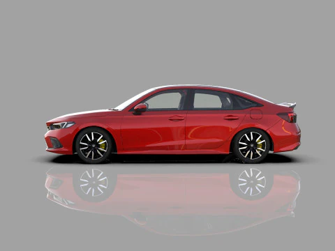 Honda Civic Sedan 2022 HQ interior 3D Model