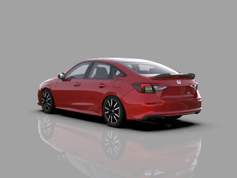 Honda Civic Sedan 2022 HQ interior 3Dモデル