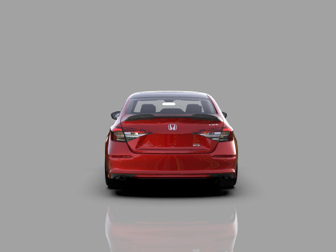 Honda Civic Sedan 2022 HQ interior 3Dモデル