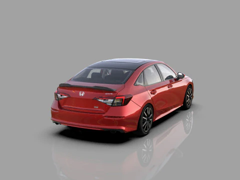 Honda Civic Sedan 2022 HQ interior 3D Model