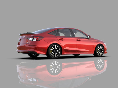 Honda Civic Sedan 2022 HQ interior 3Dモデル