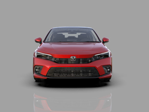 Honda Civic Sedan 2022 HQ interior 3Dモデル
