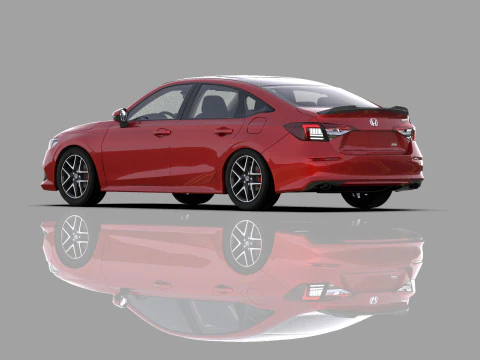 Honda Civic Sedan 2022 HQ interior 3D Model