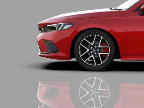 Honda Civic Sedan 2022 HQ interior 3D Model