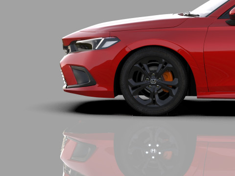 Honda Civic Sedan 2022 HQ interior 3Dモデル