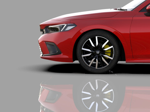 Honda Civic Sedan 2022 HQ interior 3Dモデル
