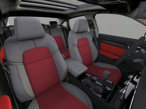 Honda Civic Sedan 2022 HQ interior 3Dモデル