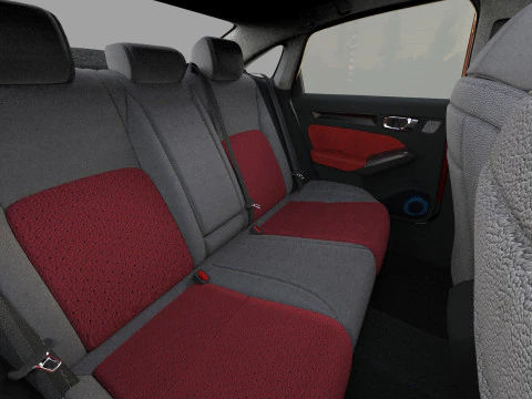 Honda Civic Sedan 2022 HQ interior 3D Model